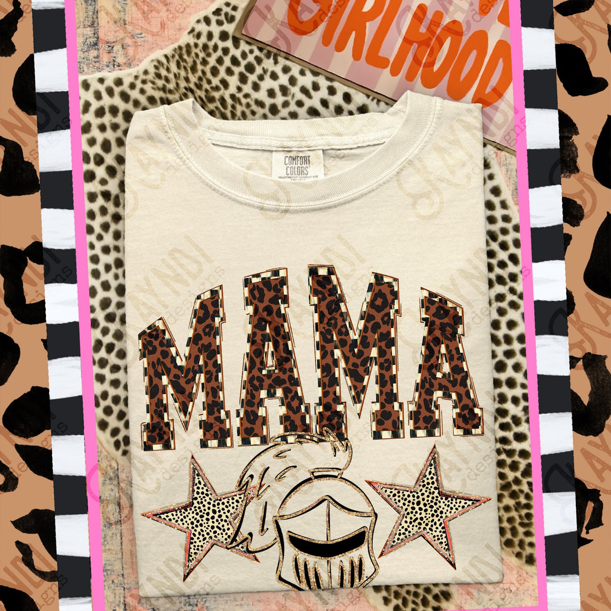 MAMA Crusaders Top design mockup