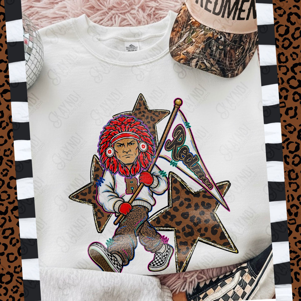 Leopard Sweats Redmen 3 Top
