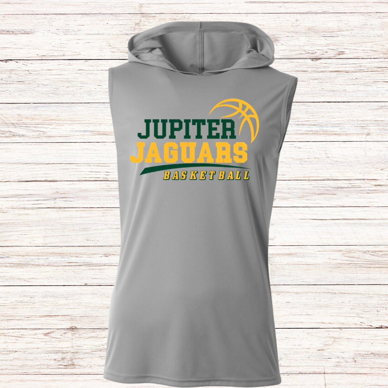 Jupiter Jaguars Basketball -Design C-Dri Fit Sleeveless w/ Hood