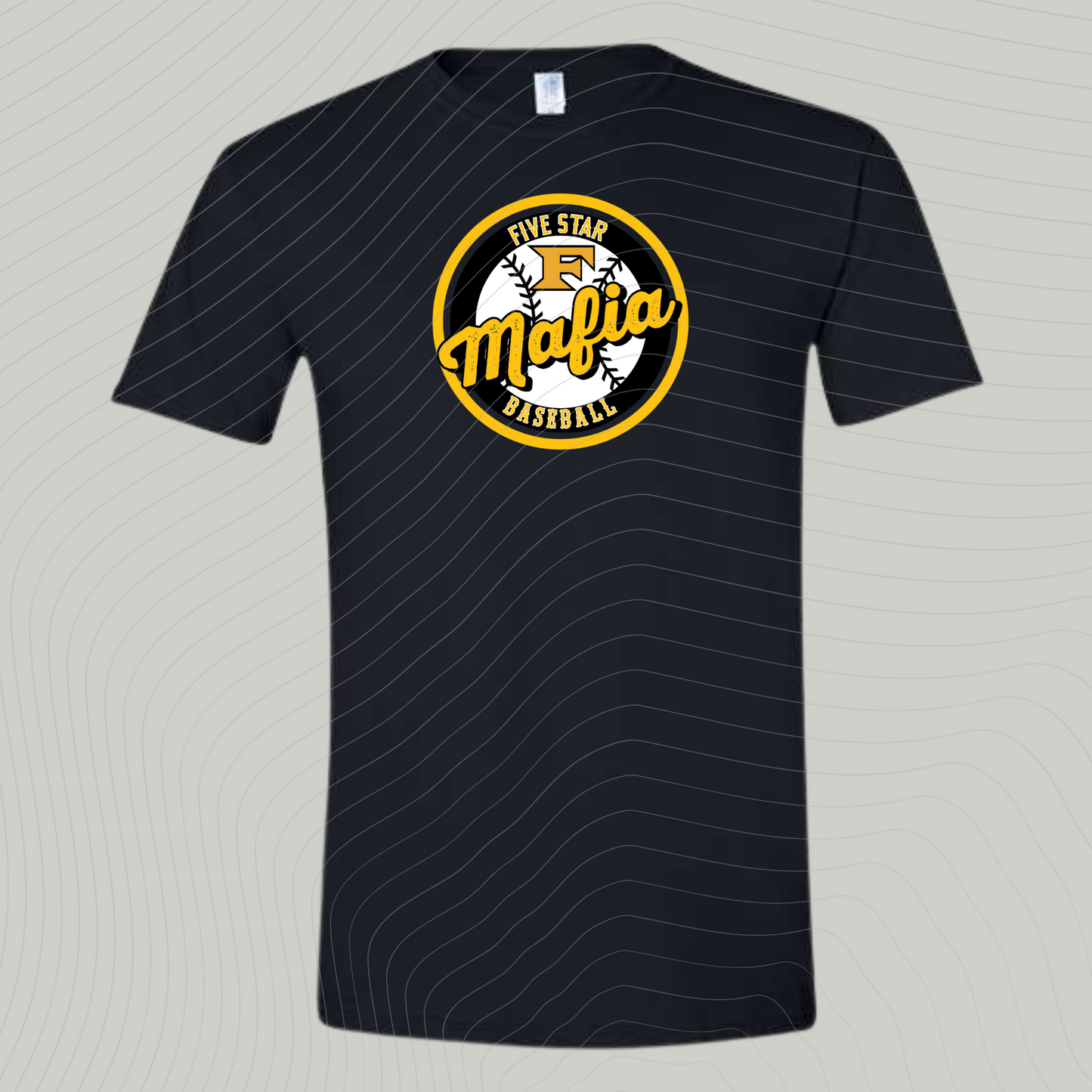Design B- BLACK- Short/ Long Sleeve