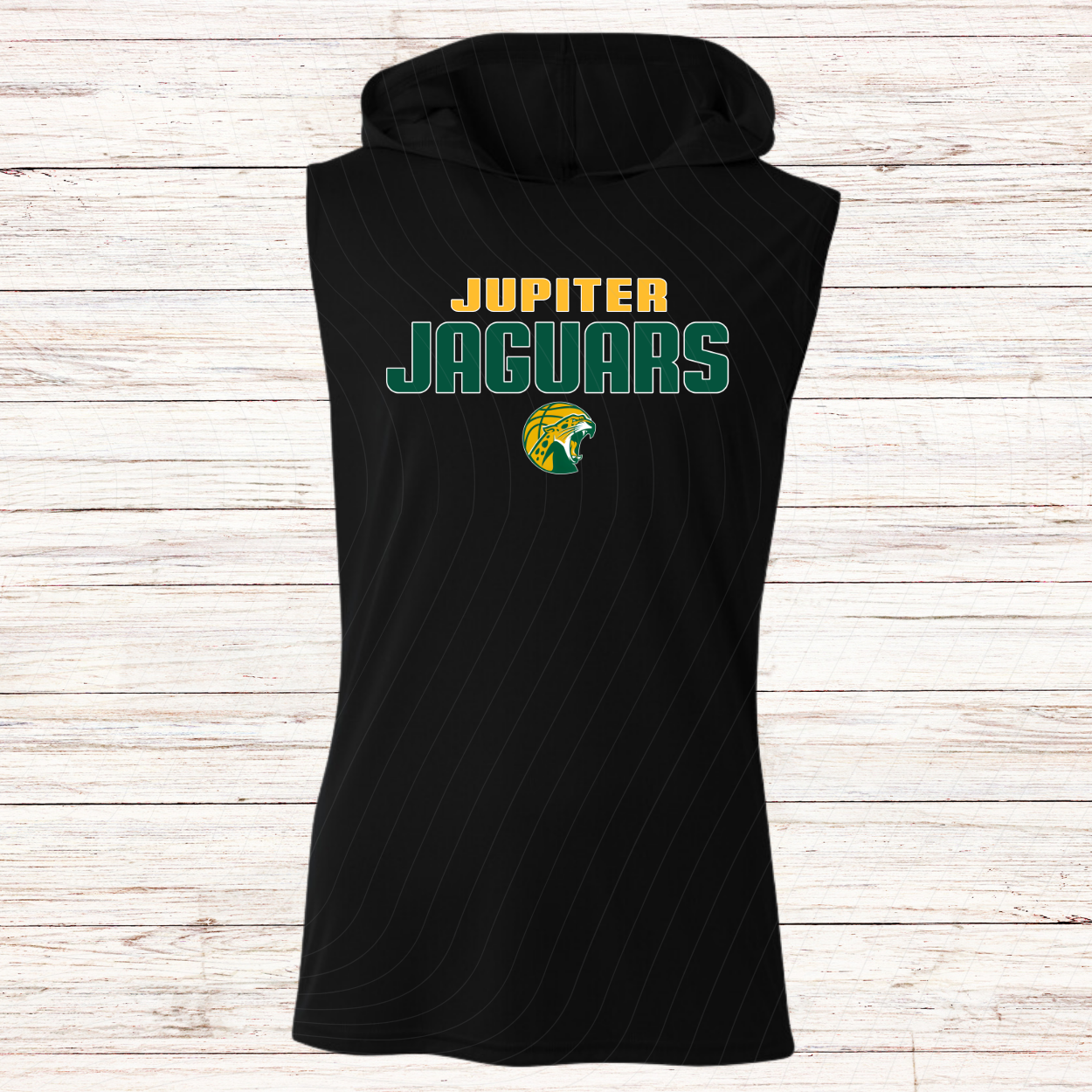 Jupiter Jaguars Basketball -Design B-Dri Fit Sleeveless w/ Hood