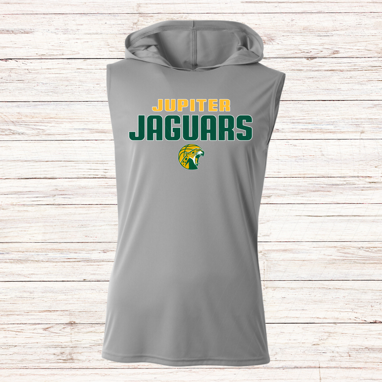 Jupiter Jaguars Basketball -Design B-Dri Fit Sleeveless w/ Hood