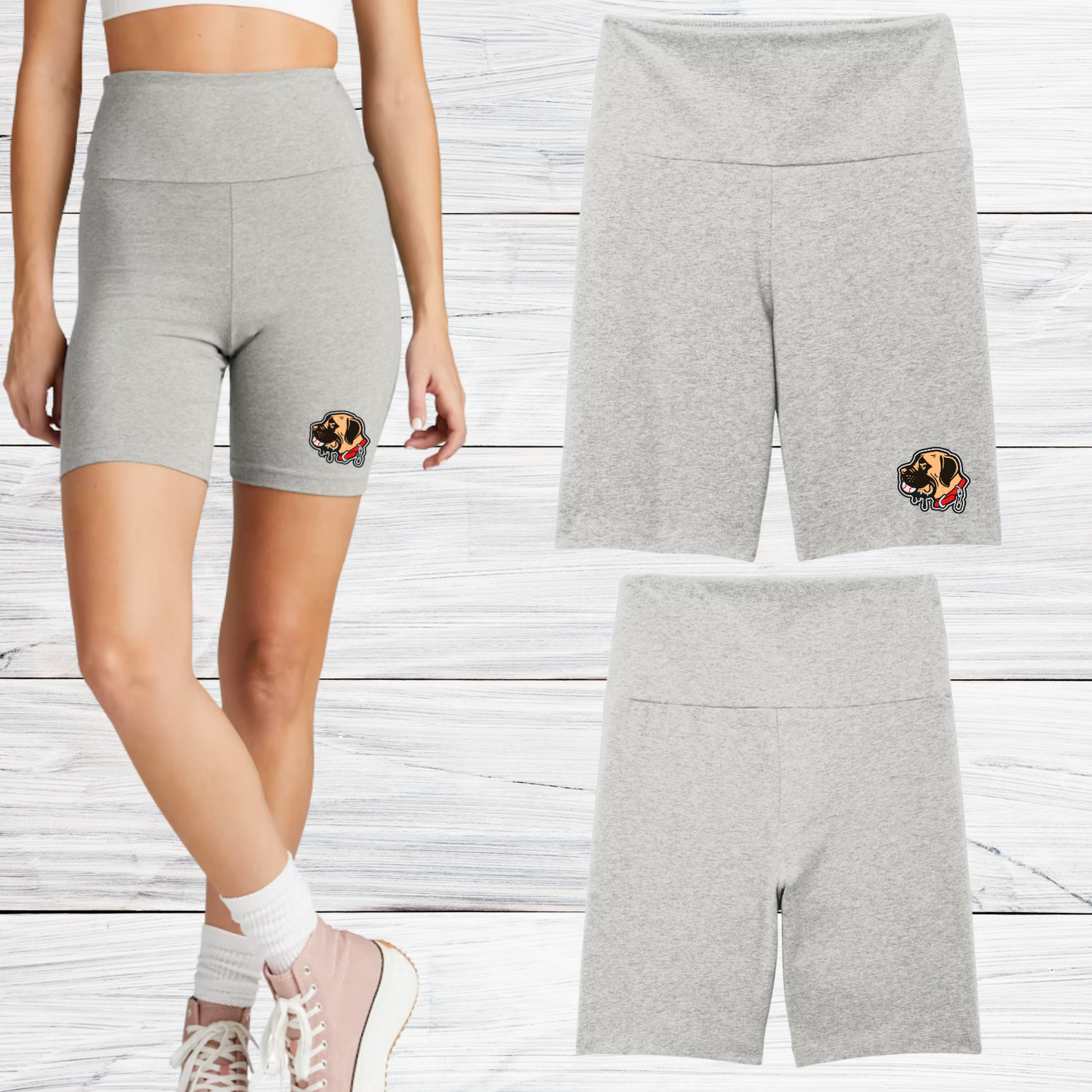 Sandlot Baseball Women's High Waisted Biker Short 7"