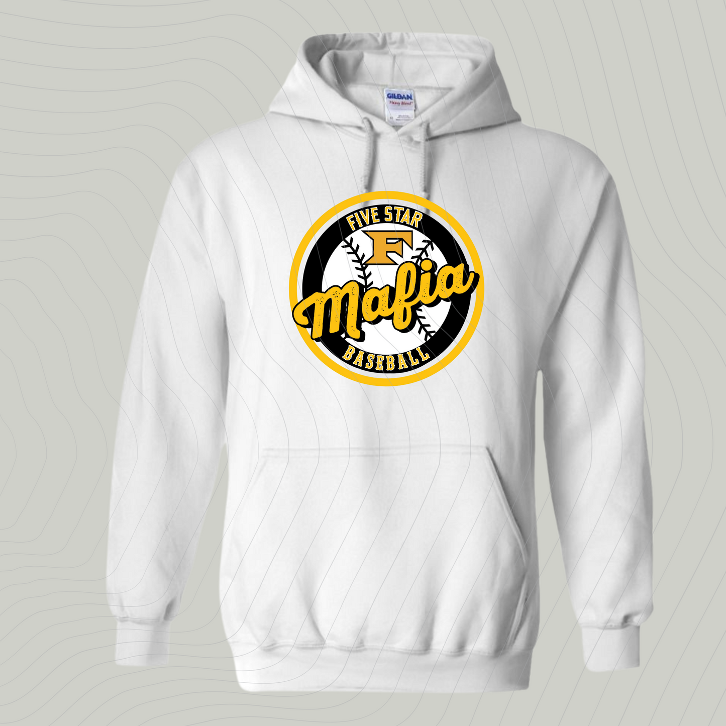Design B-WHITE-Sweatshirt or Hoodie