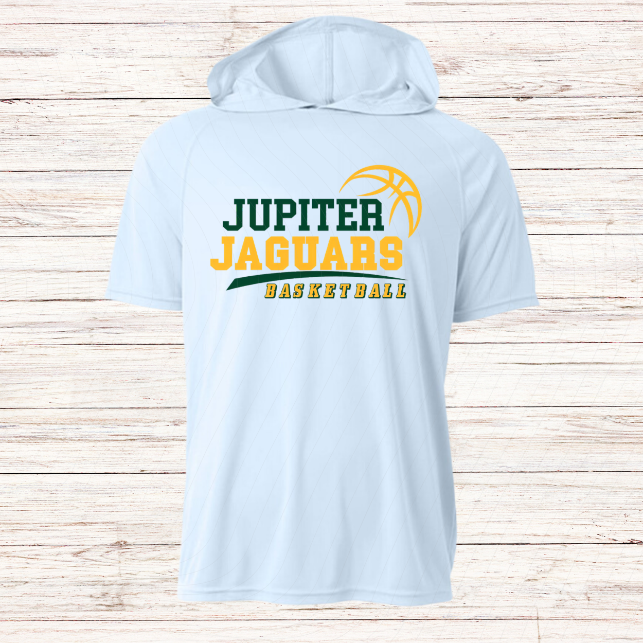 Jupiter Jaguars Basketball -Design C-Dri Fit Short Sleeve w/ Hood