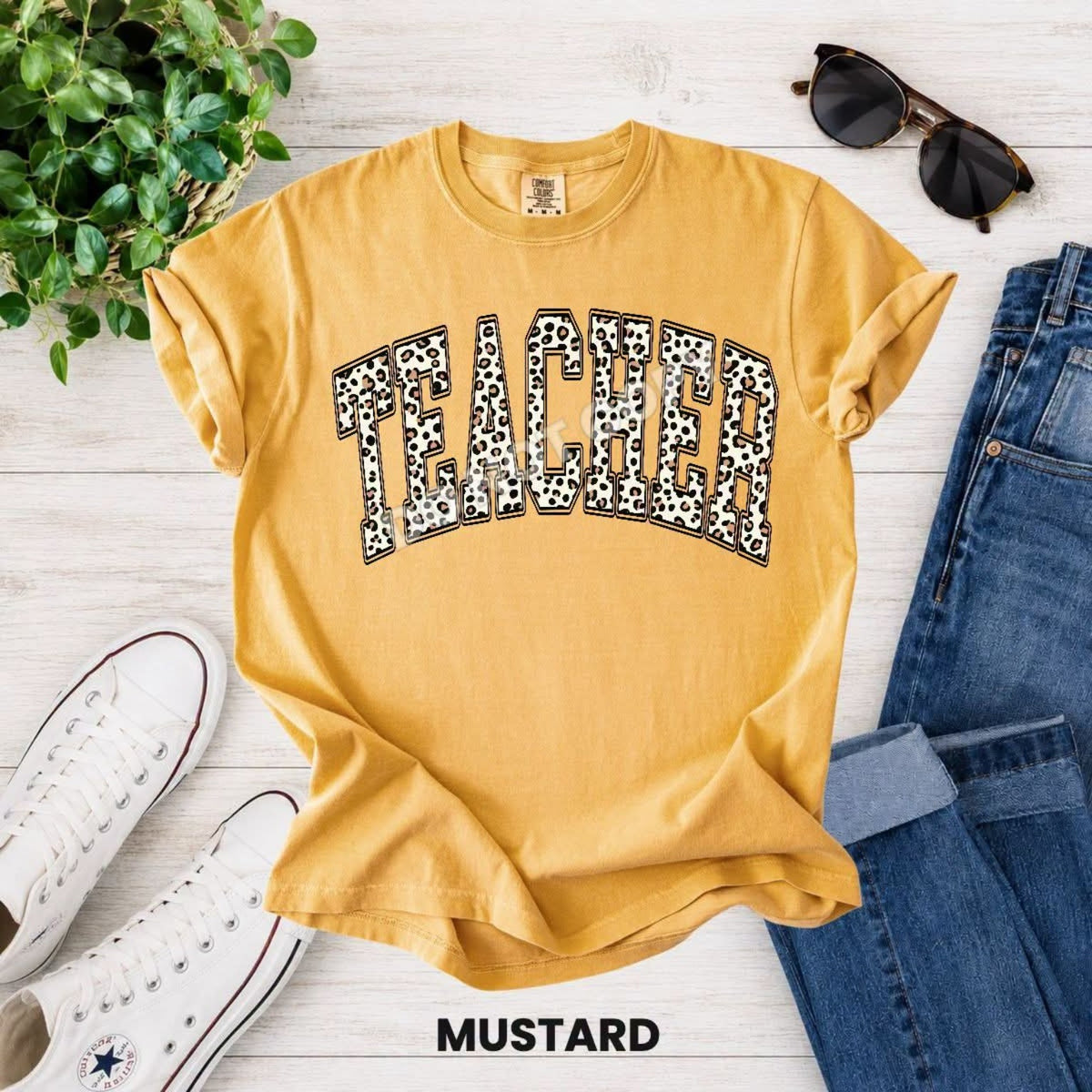 Leopard Collegiate Teacher Top — example 11