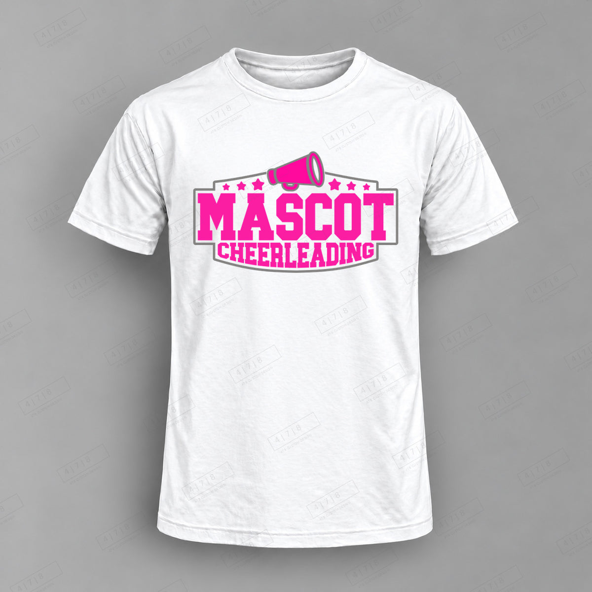 Custom Cheer Design 2-0026sc Top white shirt mockup with 478 Custom Design watermark