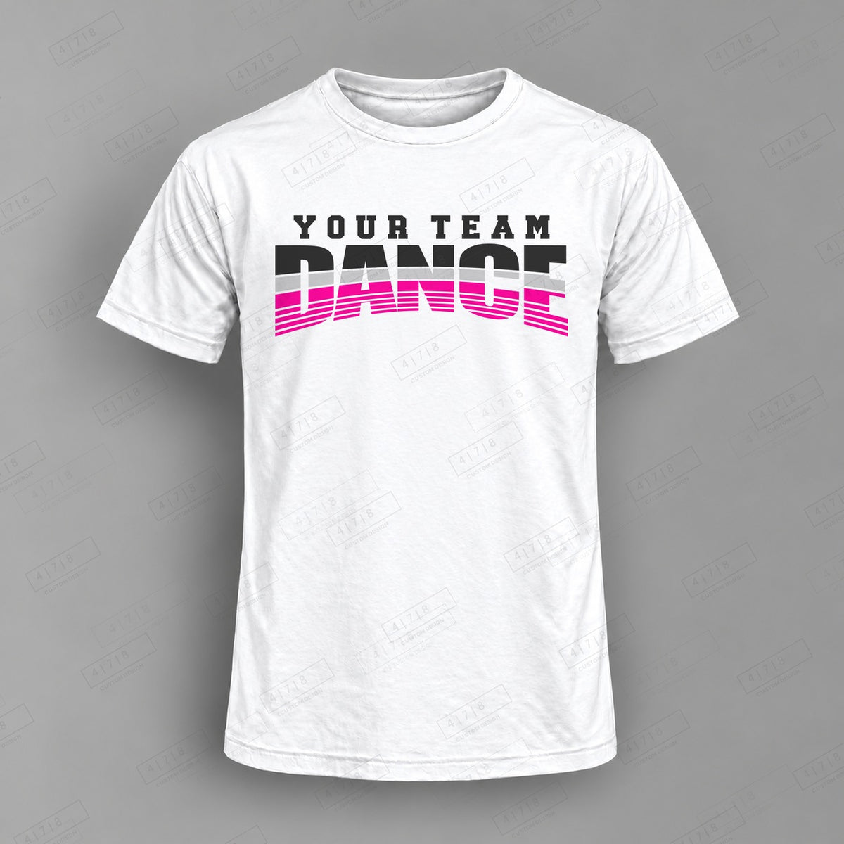 Custom Dance Design 2-0020 Top on white shirt, 478 Custom Design watermarked mockup