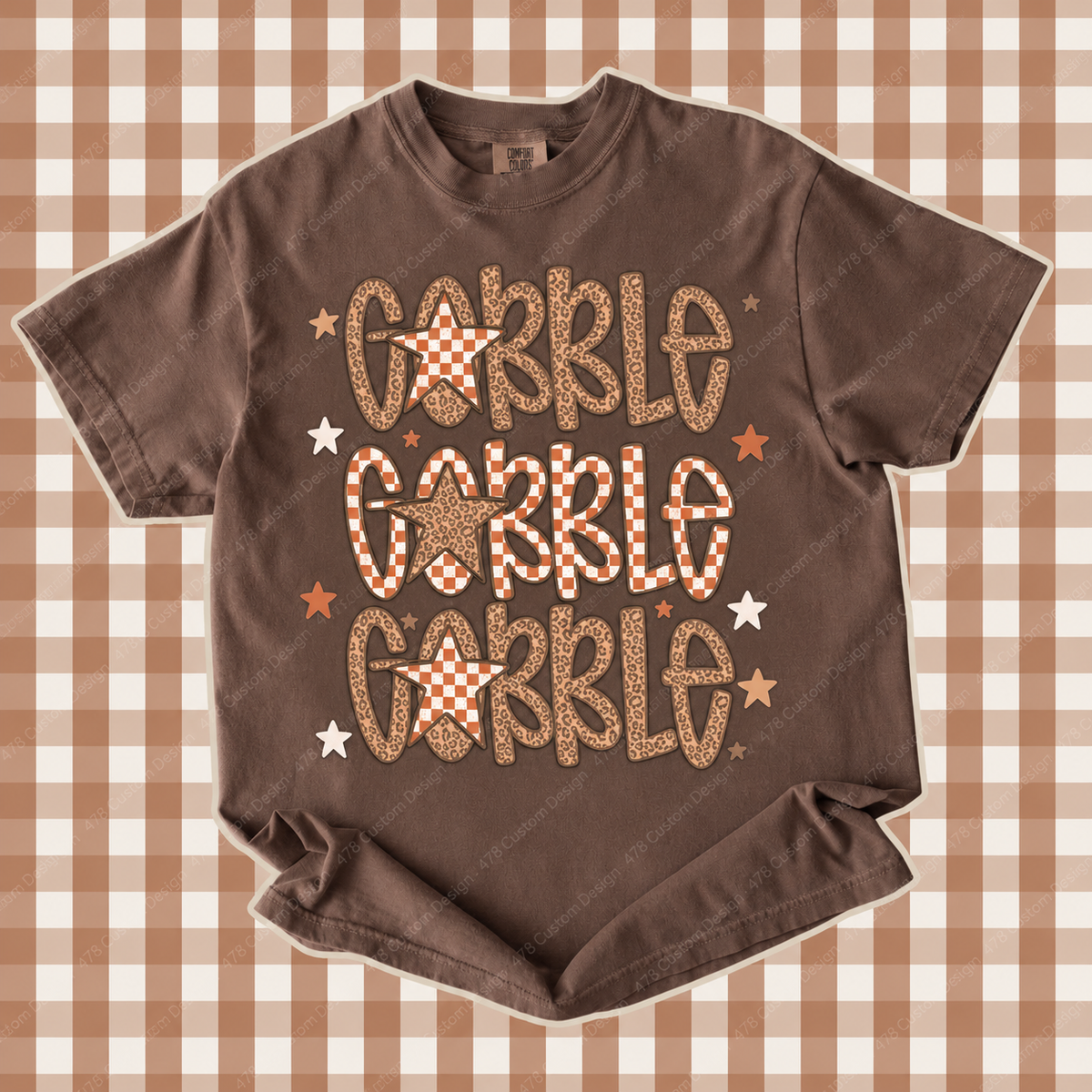 Gobble Gobble Gobble apparel mockup – 478 Custom Design