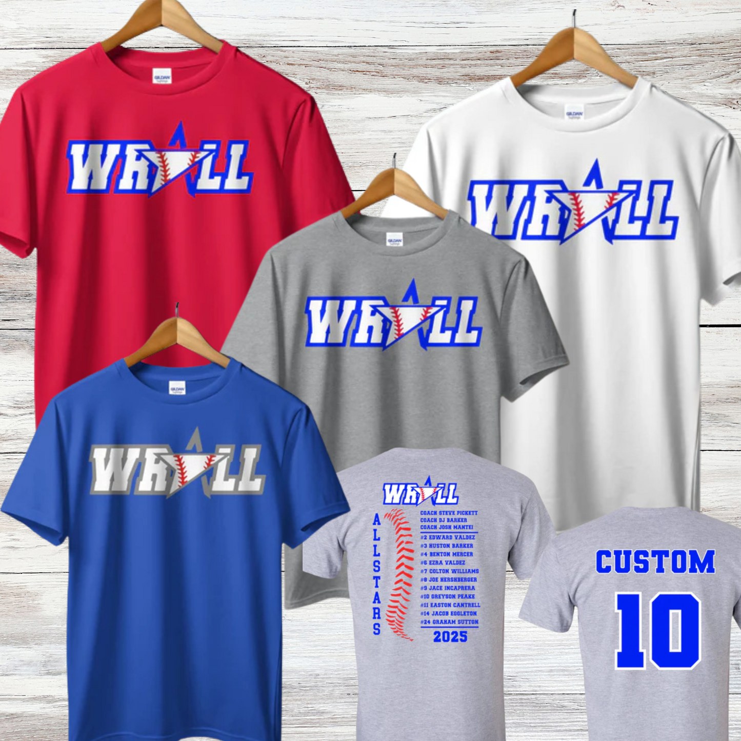 WRALL All Stars- Design 1- Short Sleeve or Tank All Colors