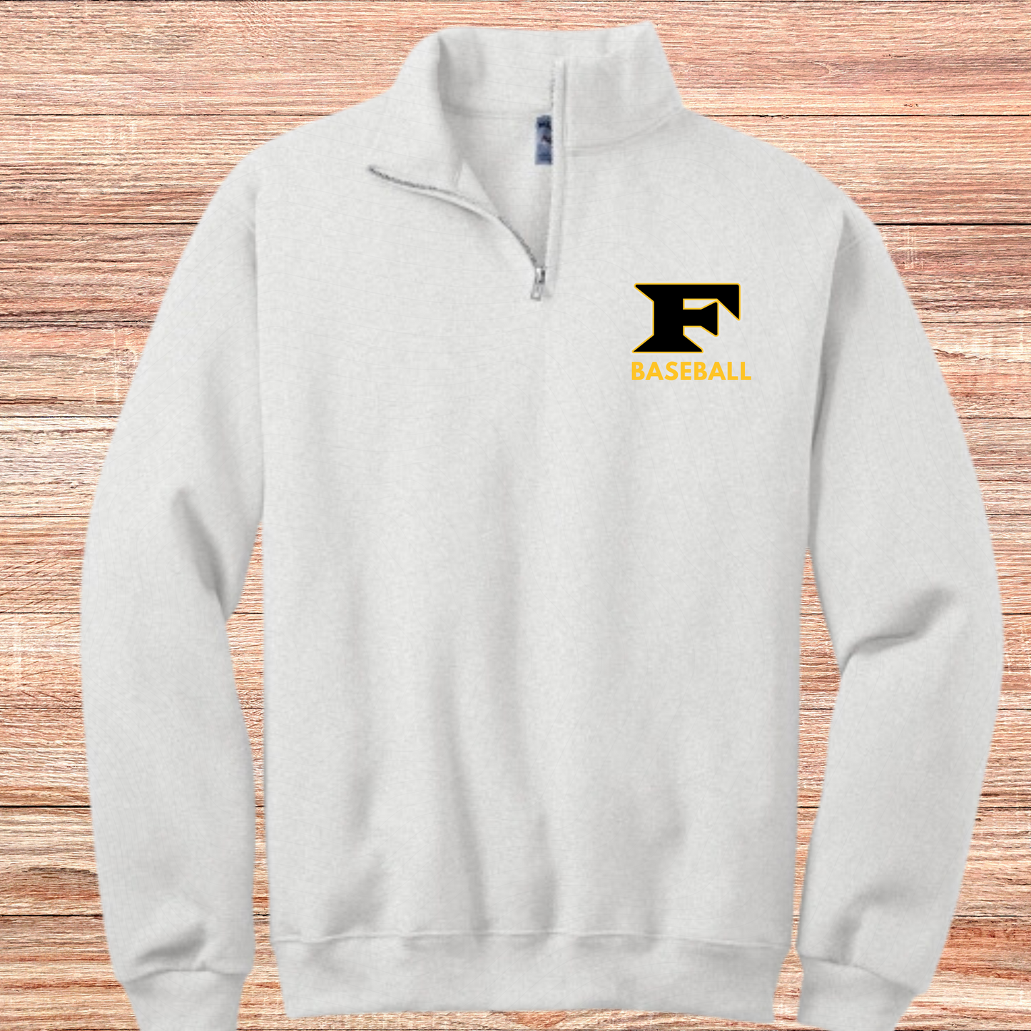 Five Star Baseball 1/4 Zip Fleece- Pocket Logo- LIGTH ASH GRAY