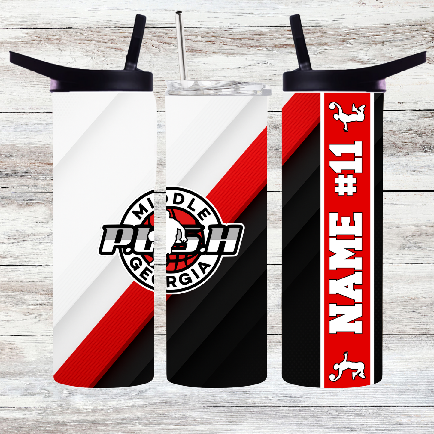 PUSH Basketball Tumbler