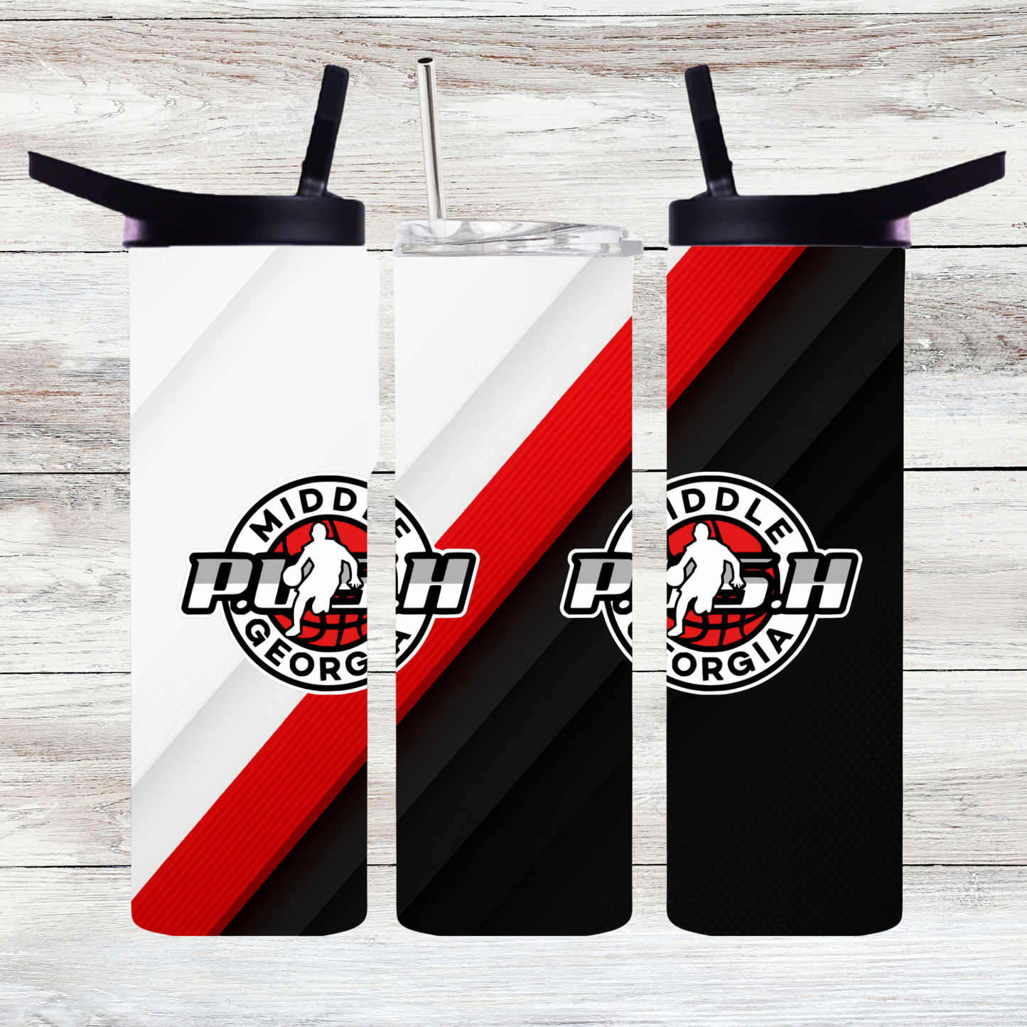 PUSH Basketball Tumbler