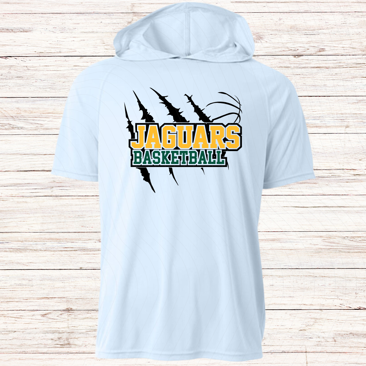 Jupiter Jaguars Basketball -Design D-Dri Fit Short Sleeve w/ Hood