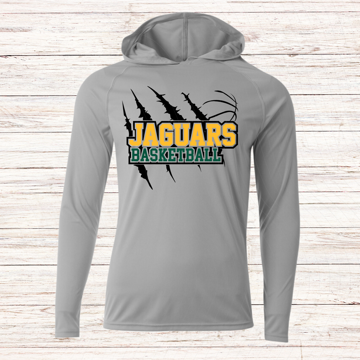 Jupiter Jaguars Basketball -Design D-Dri Fit Long Sleeve w/ Hood
