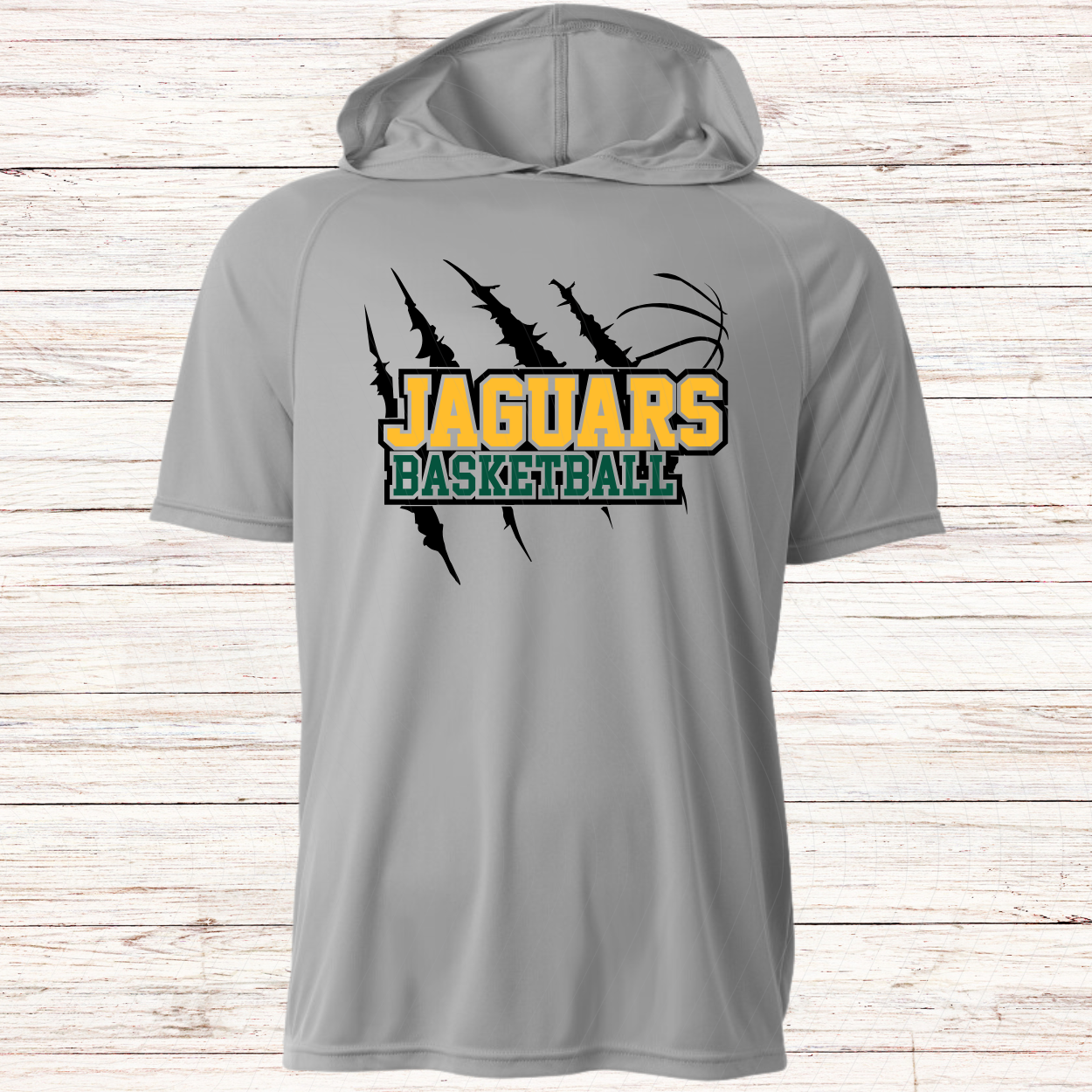 Jupiter Jaguars Basketball -Design D-Dri Fit Short Sleeve w/ Hood