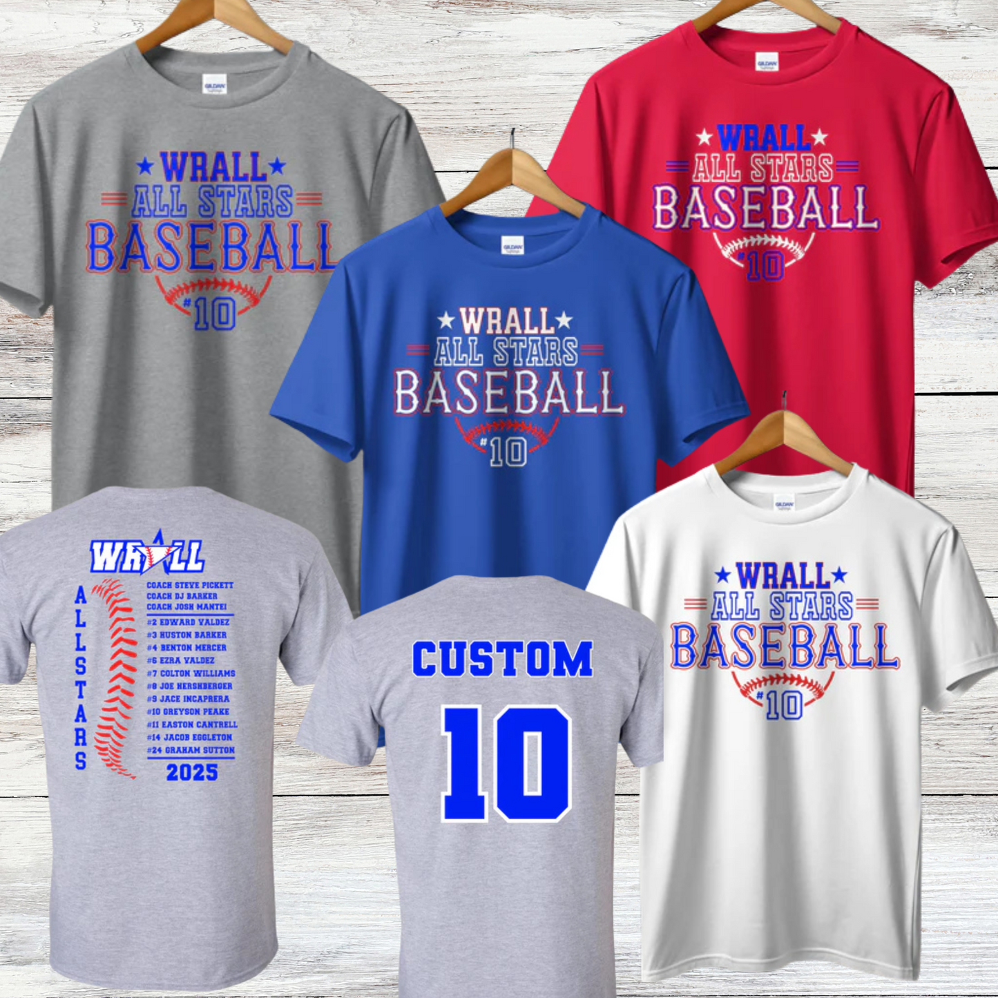 WRALL All Stars- Design 4- Short Sleeve or Tank All Colors
