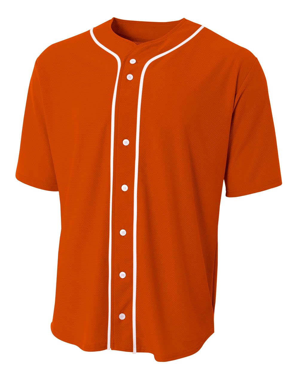 CUSTOM JERSEY-Short Sleeve Full Button Baseball Top