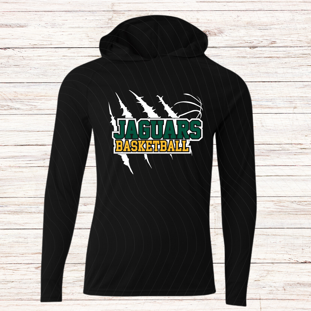 Jupiter Jaguars Basketball -Design D-Dri Fit Long Sleeve w/ Hood