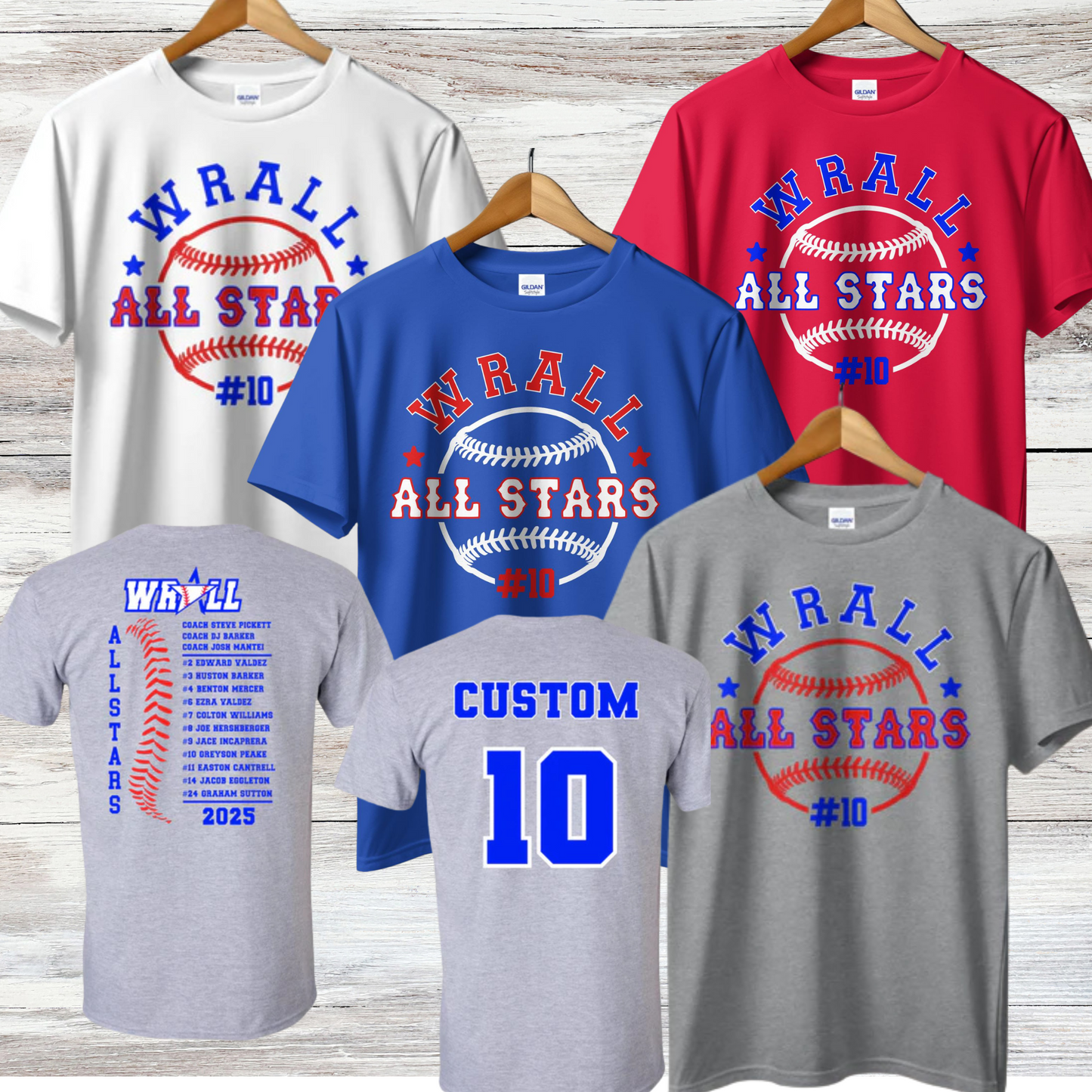 WRALL All Stars- Design 5- Short Sleeve or Tank All Colors