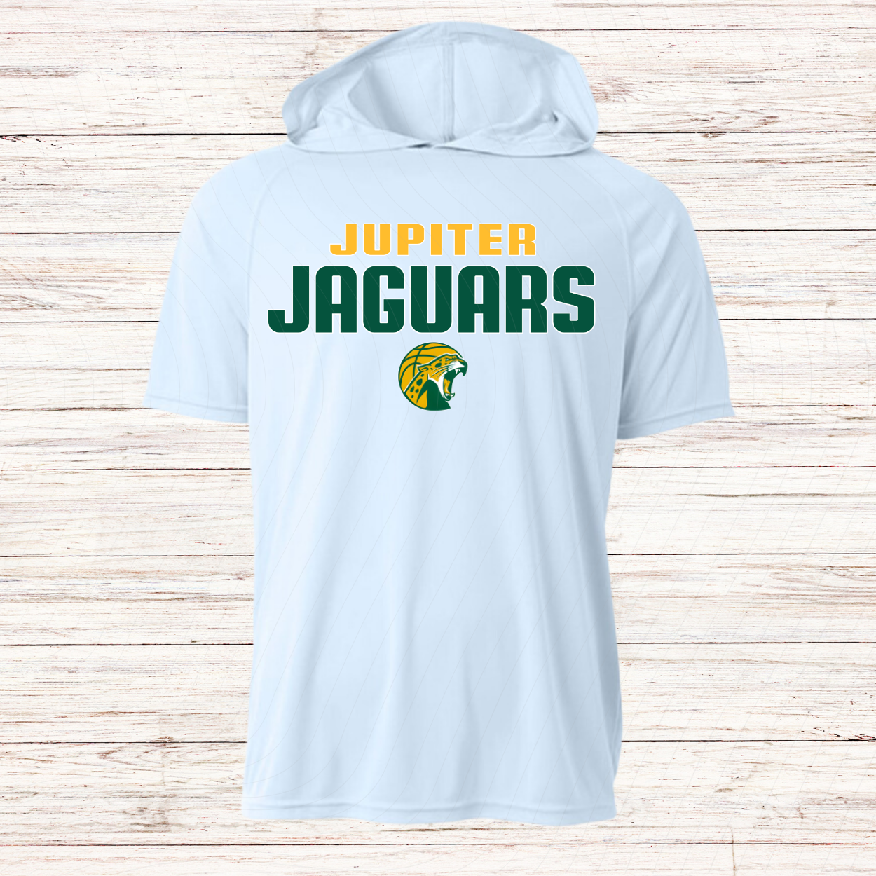 Jupiter Jaguars Basketball -Design B-Dri Fit Short Sleeve w/ Hood