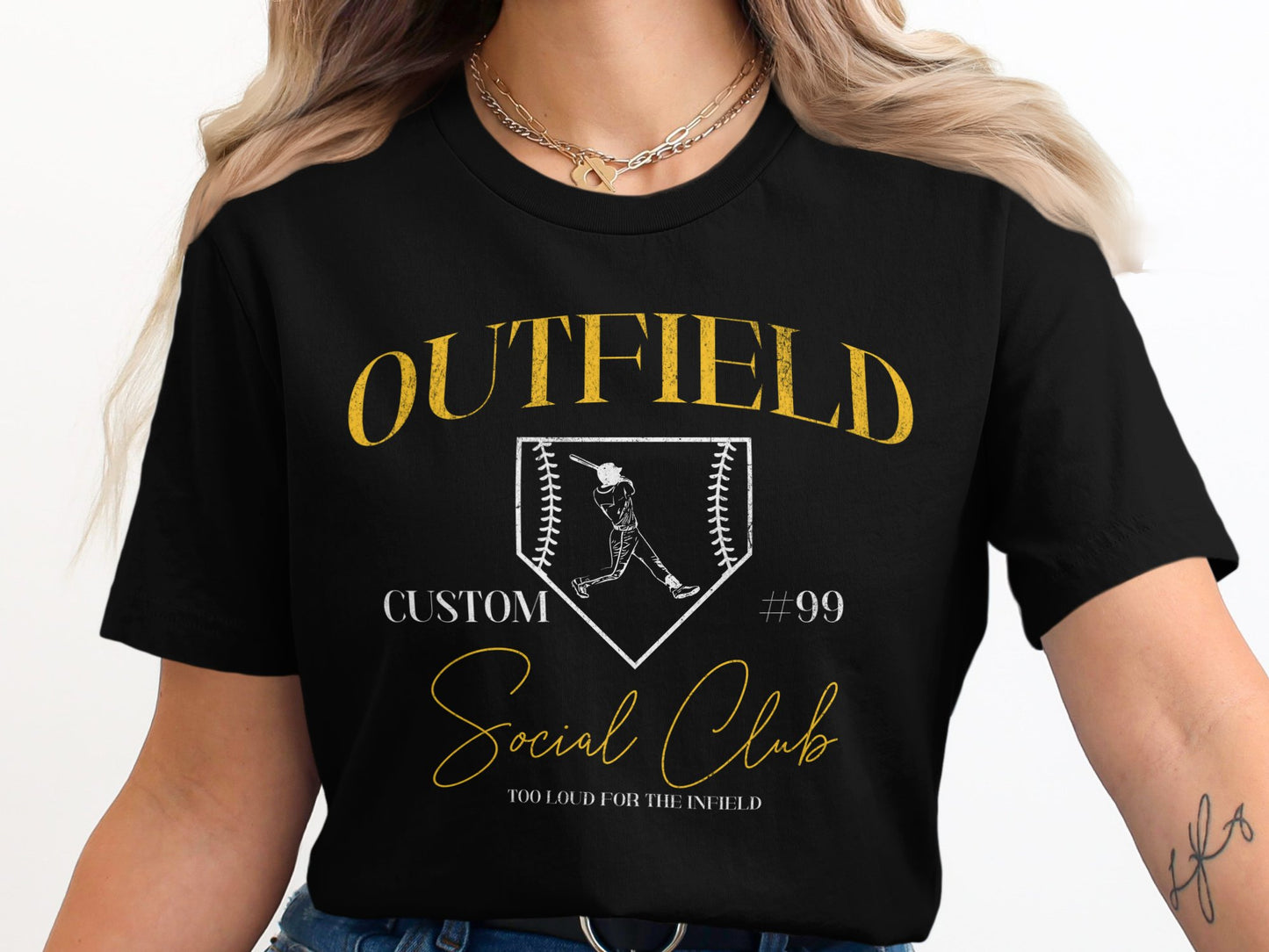 OUTFIELD Social Club- Diamond Design w/Custom Name & Number