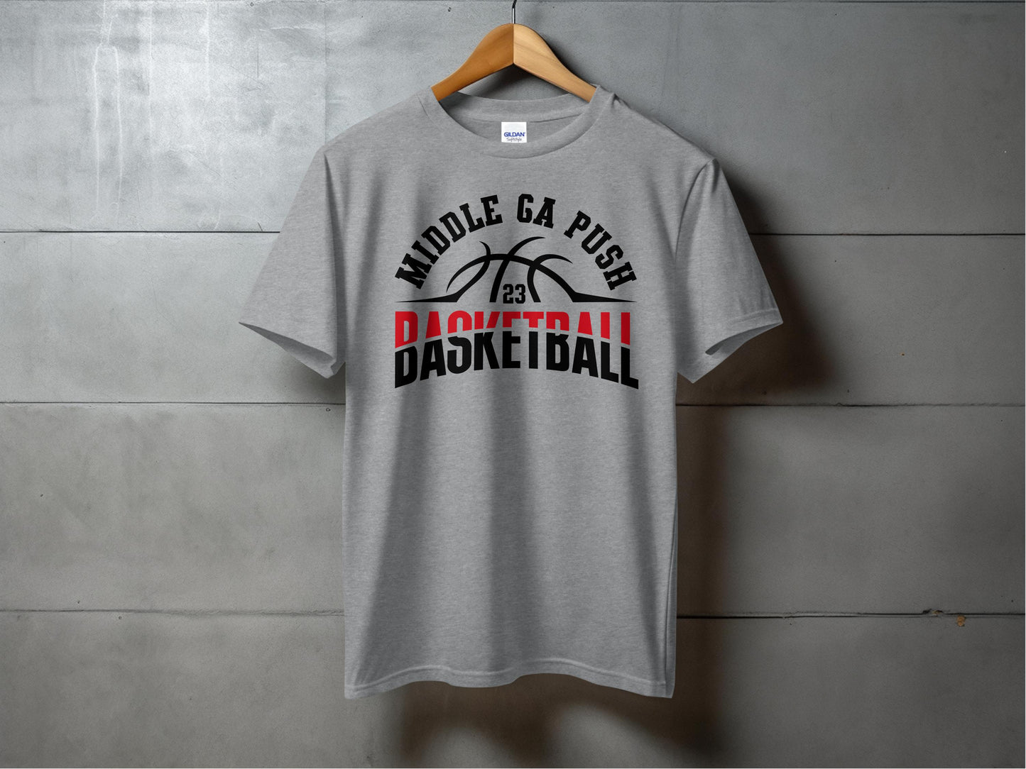 PUSH Basketball Design 6- Short Sleeve/ Long Sleeve Shirts
