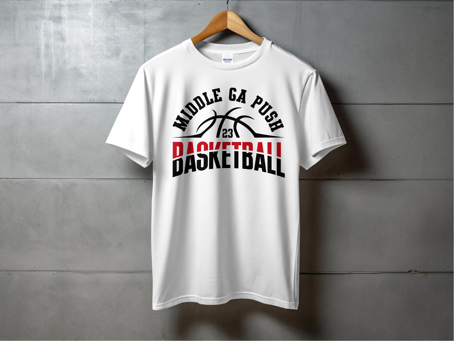 PUSH Basketball Design 6- Short Sleeve/ Long Sleeve Shirts