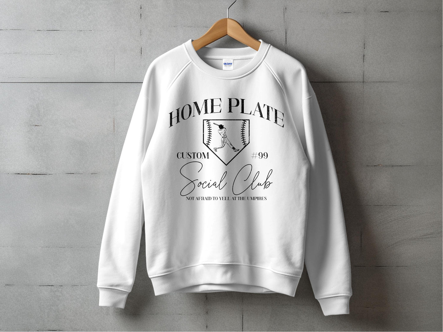 HOME PLATE Social Club- Diamond Design w/Custom Name & Number