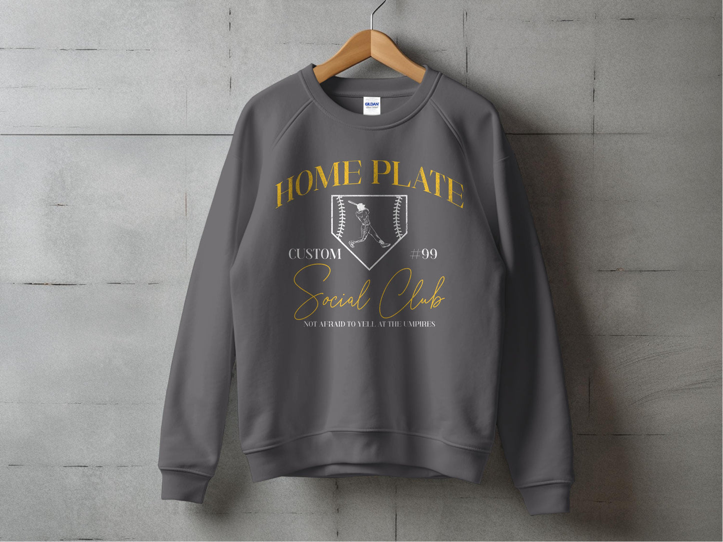 HOME PLATE Social Club- Diamond Design w/Custom Name & Number