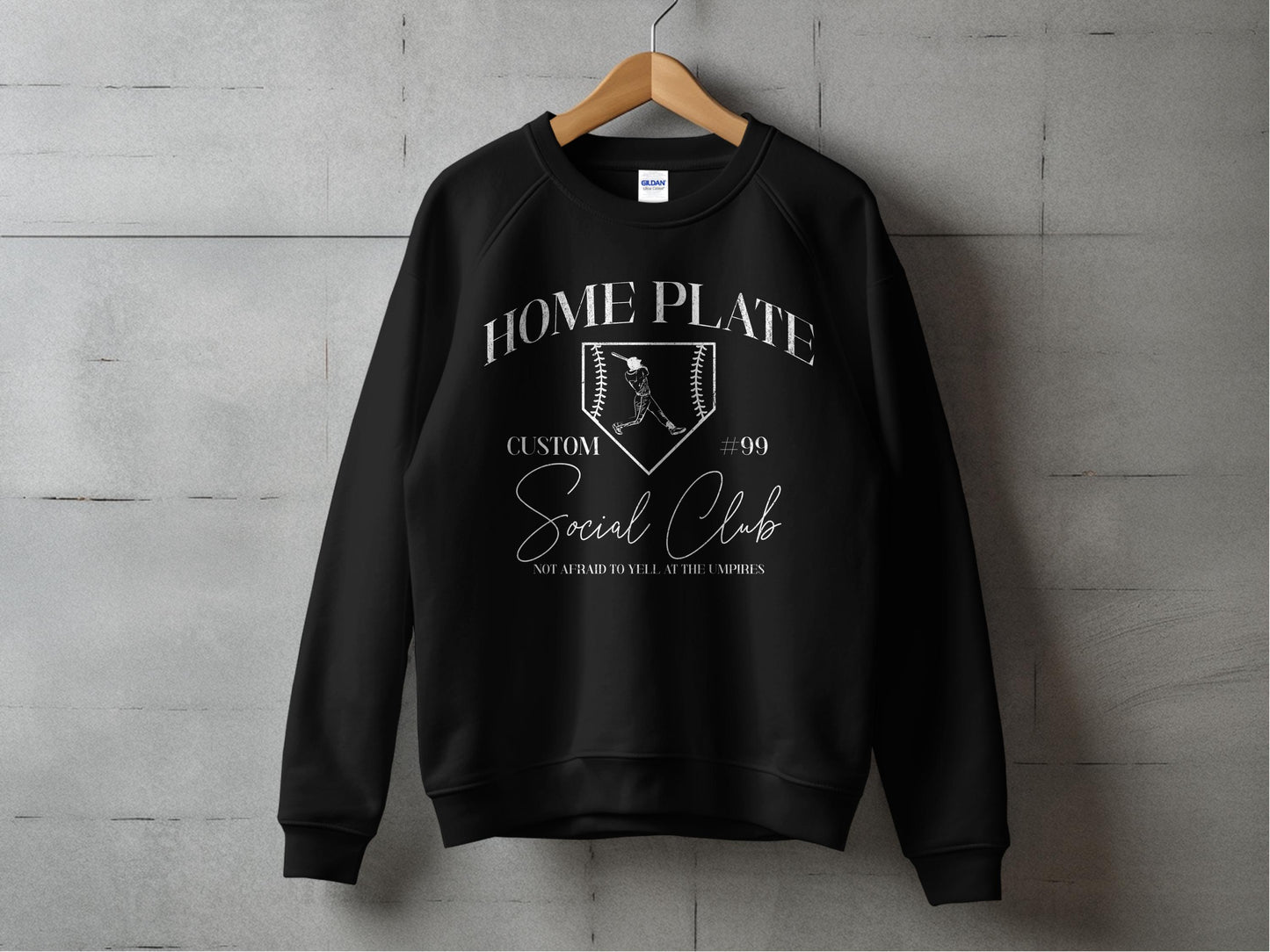 HOME PLATE Social Club- Diamond Design w/Custom Name & Number