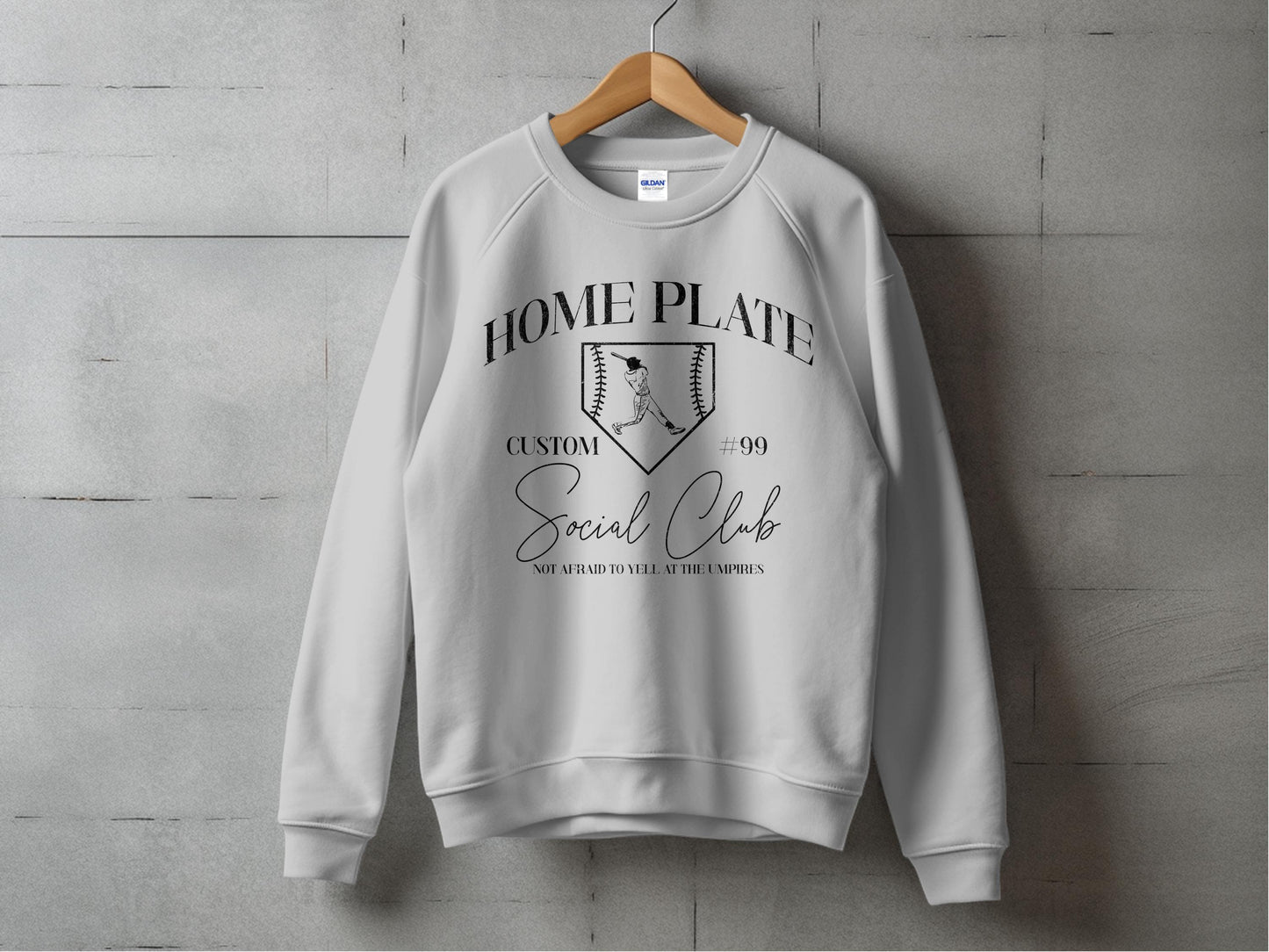 HOME PLATE Social Club- Diamond Design w/Custom Name & Number