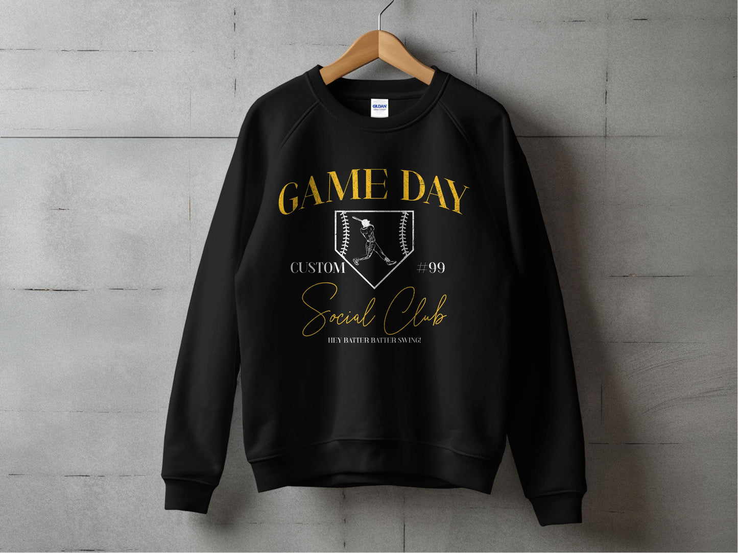 Game Day Social Club- Diamond Design w/Custom Name & Number