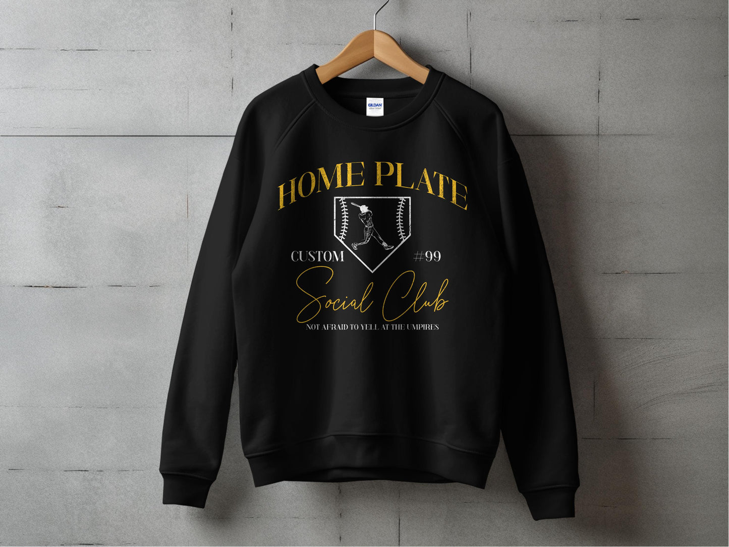 HOME PLATE Social Club- Diamond Design w/Custom Name & Number