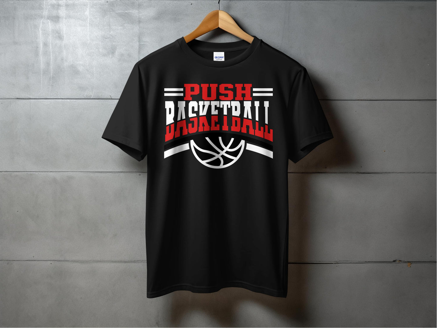 PUSH Basketball Design 8-Short Sleeve/ Long Sleeve Shirts