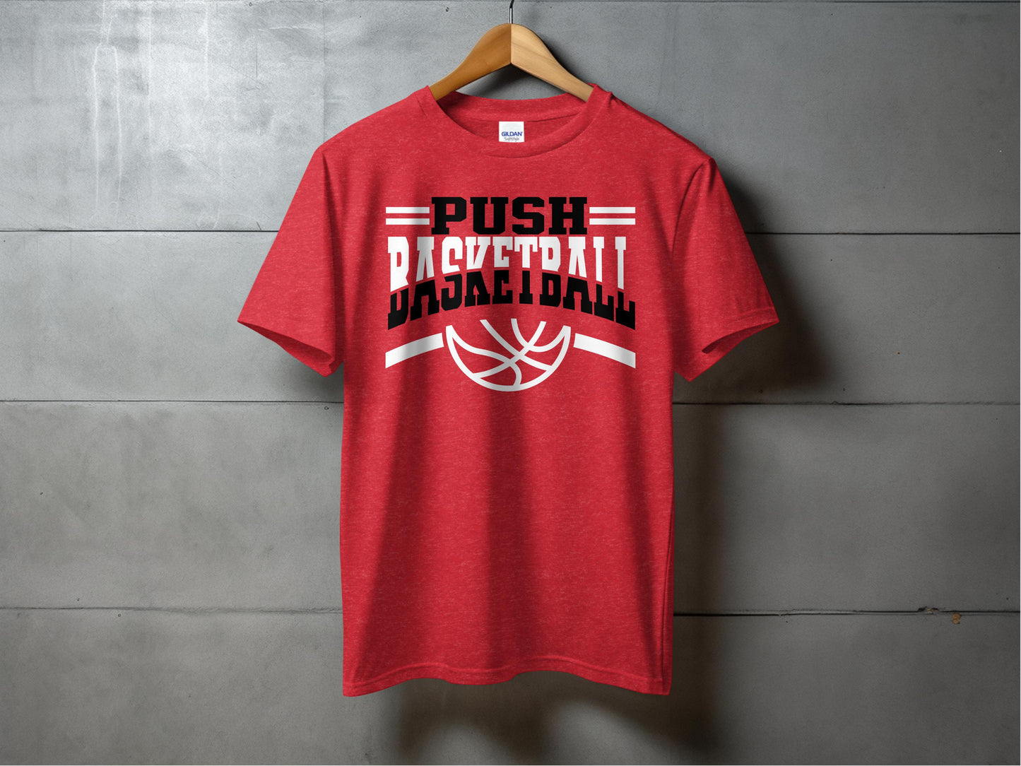 PUSH Basketball Design 8-Short Sleeve/ Long Sleeve Shirts