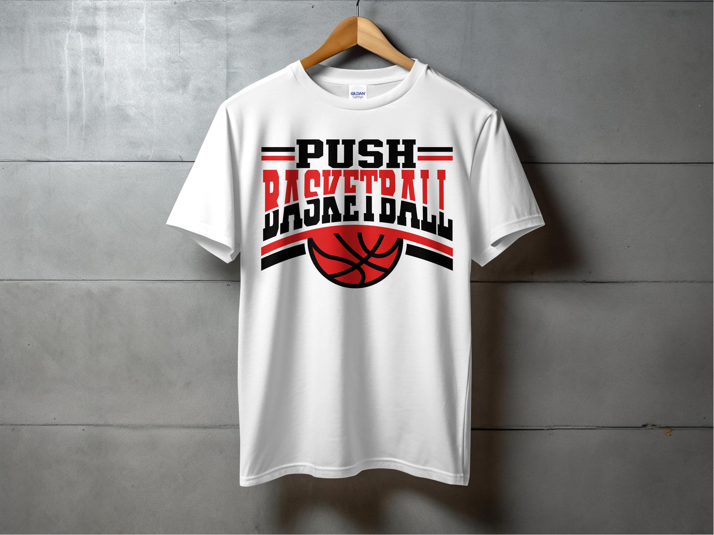PUSH Basketball Design 8-Short Sleeve/ Long Sleeve Shirts