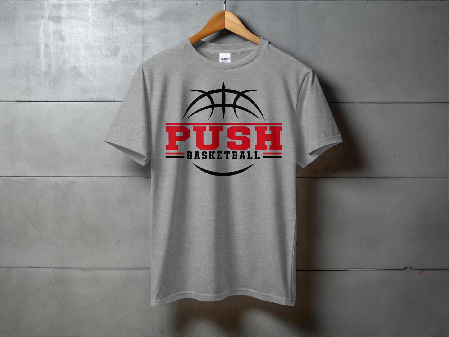 PUSH Basketball Design 7- Short Sleeve/ Long Sleeve Shirts