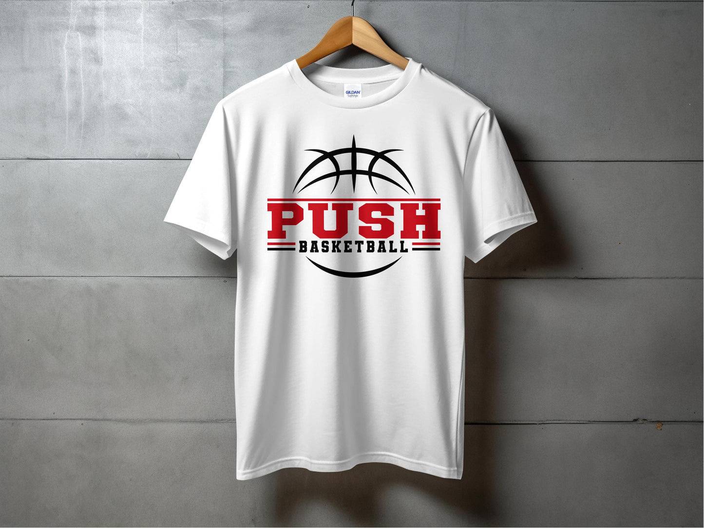 PUSH Basketball Design 7- Short Sleeve/ Long Sleeve Shirts
