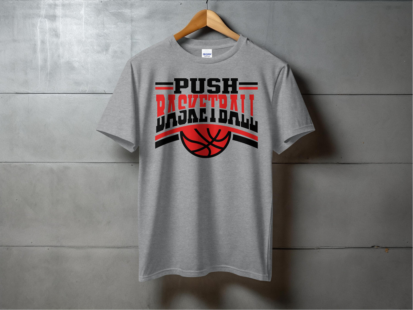 PUSH Basketball Design 8-Short Sleeve/ Long Sleeve Shirts