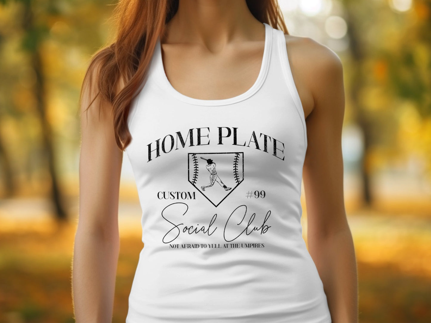 HOME PLATE Social Club- Diamond Design w/Custom Name & Number