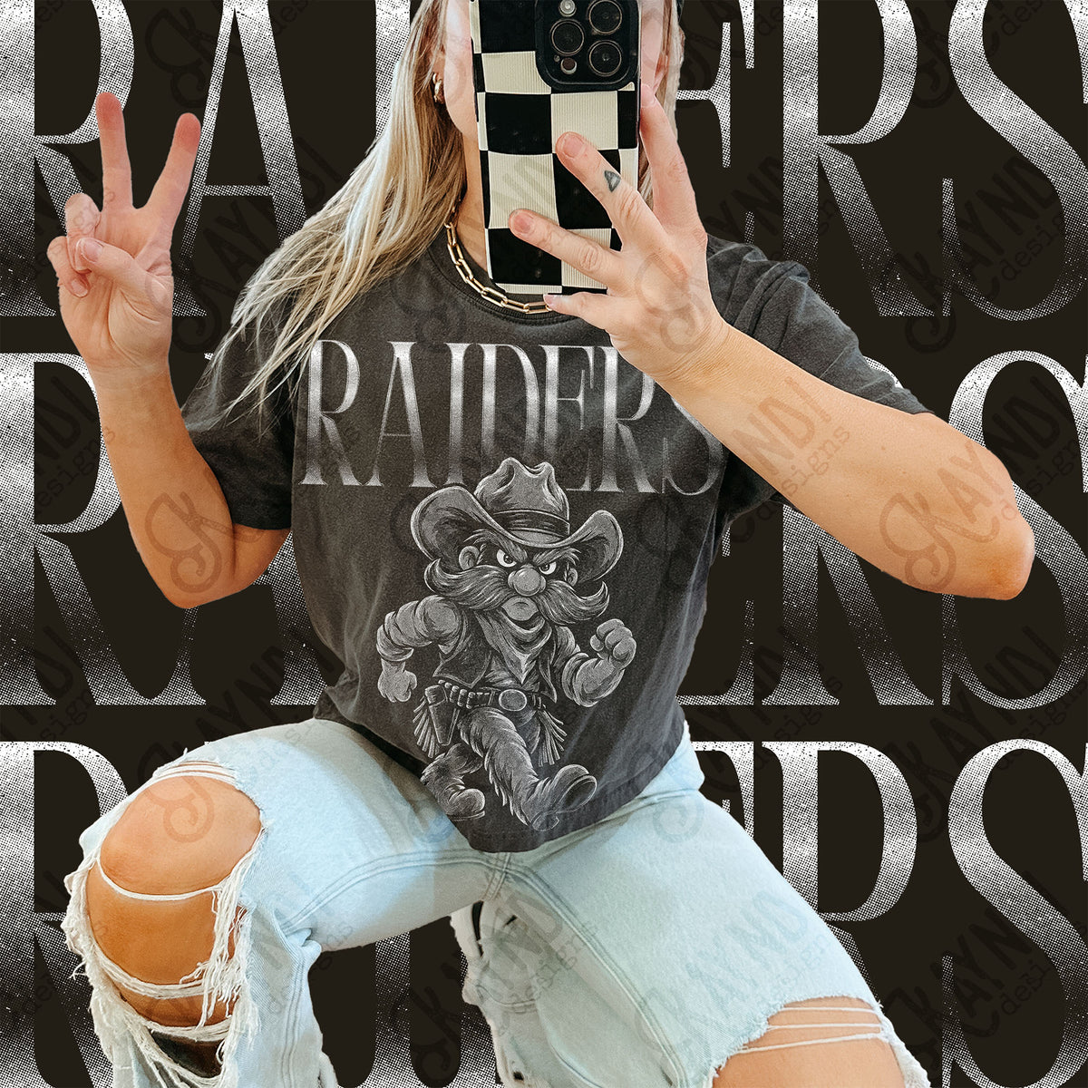 Halftone Raiders 6 Top design mockup