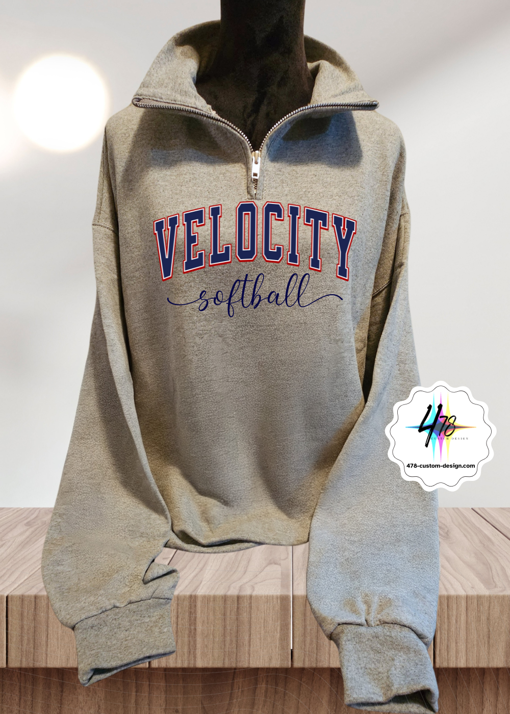 Velocity Softball - 1/4 Zip Fleece Women Style- 3 Colors