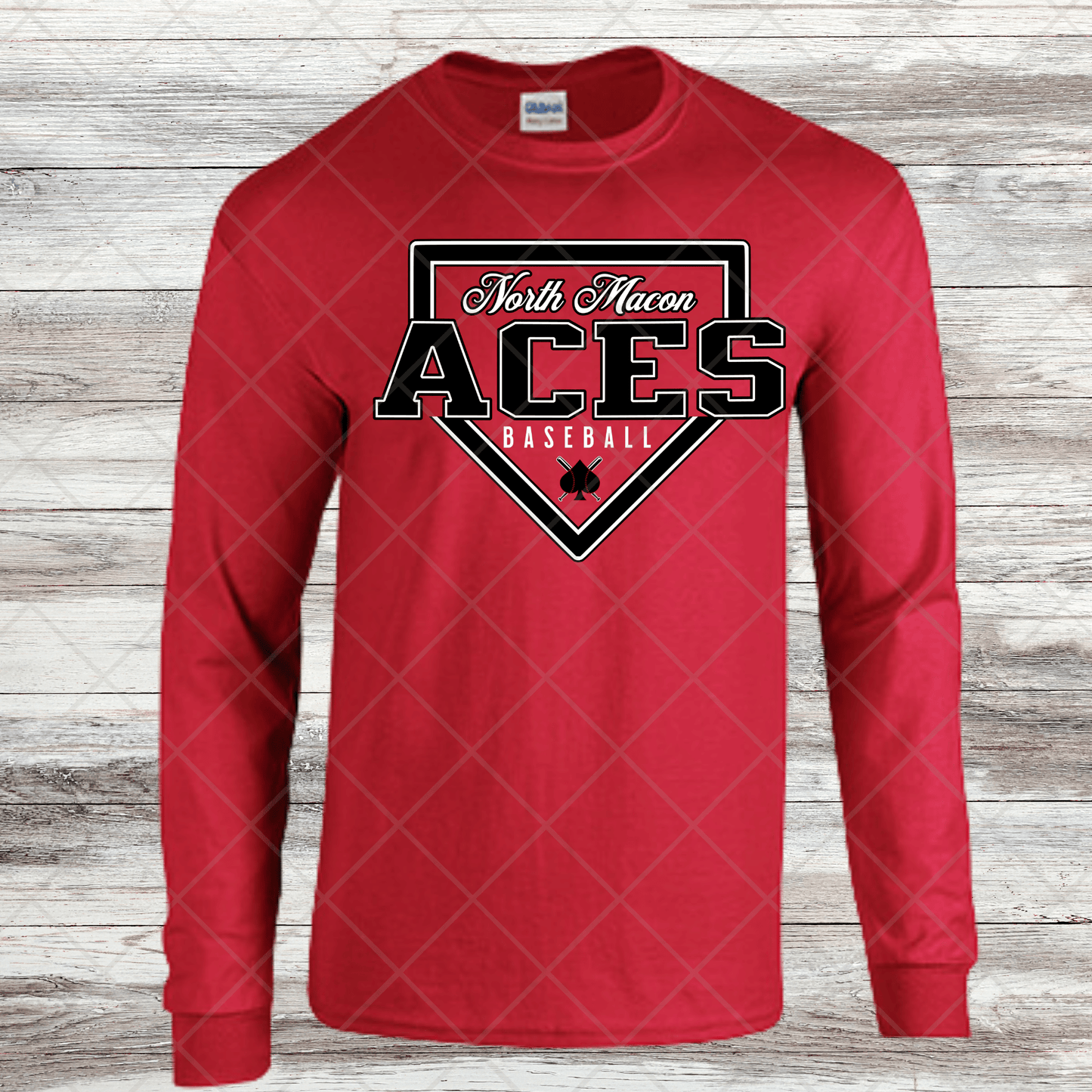 Aces- Design 2- Long Sleeve- Cotton or Dri-Fit