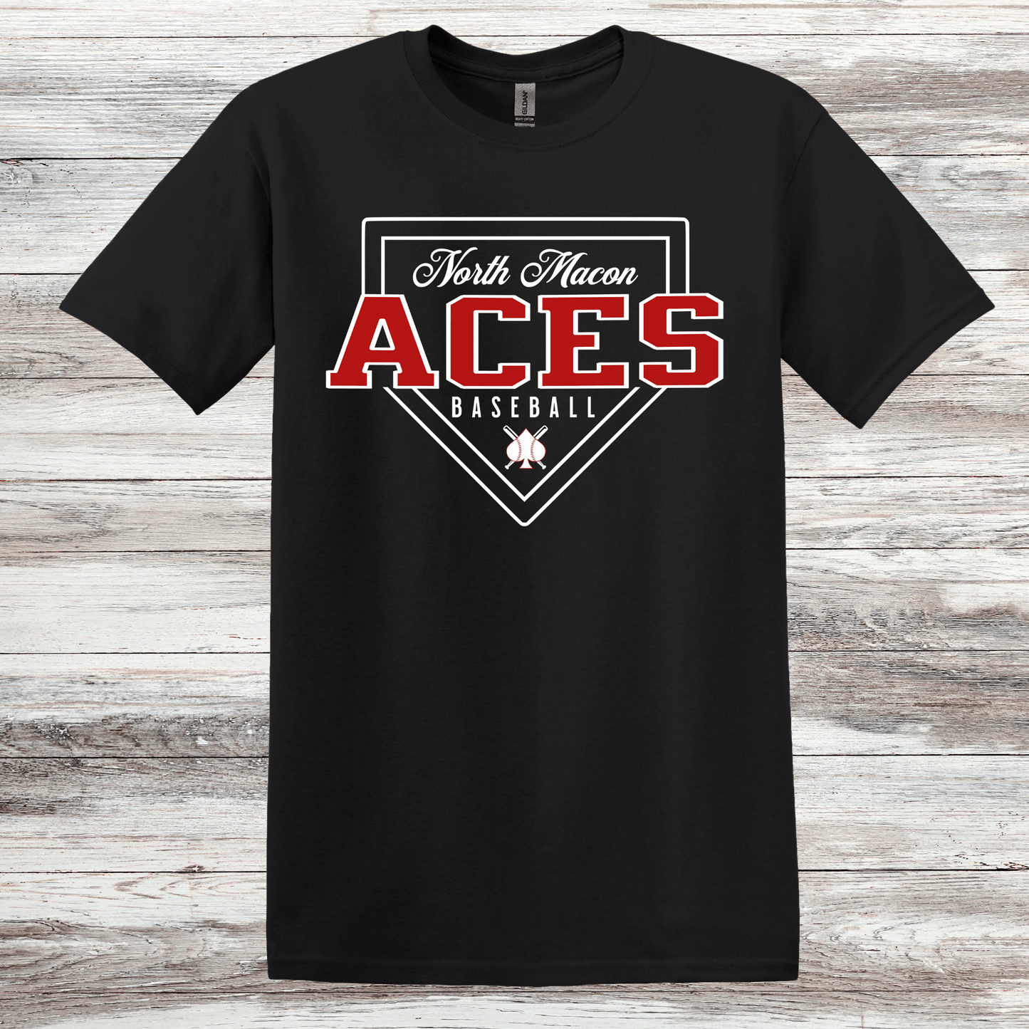 Aces- Design 2- Short Sleeve T-Shirt-Cotton or Dri Fit