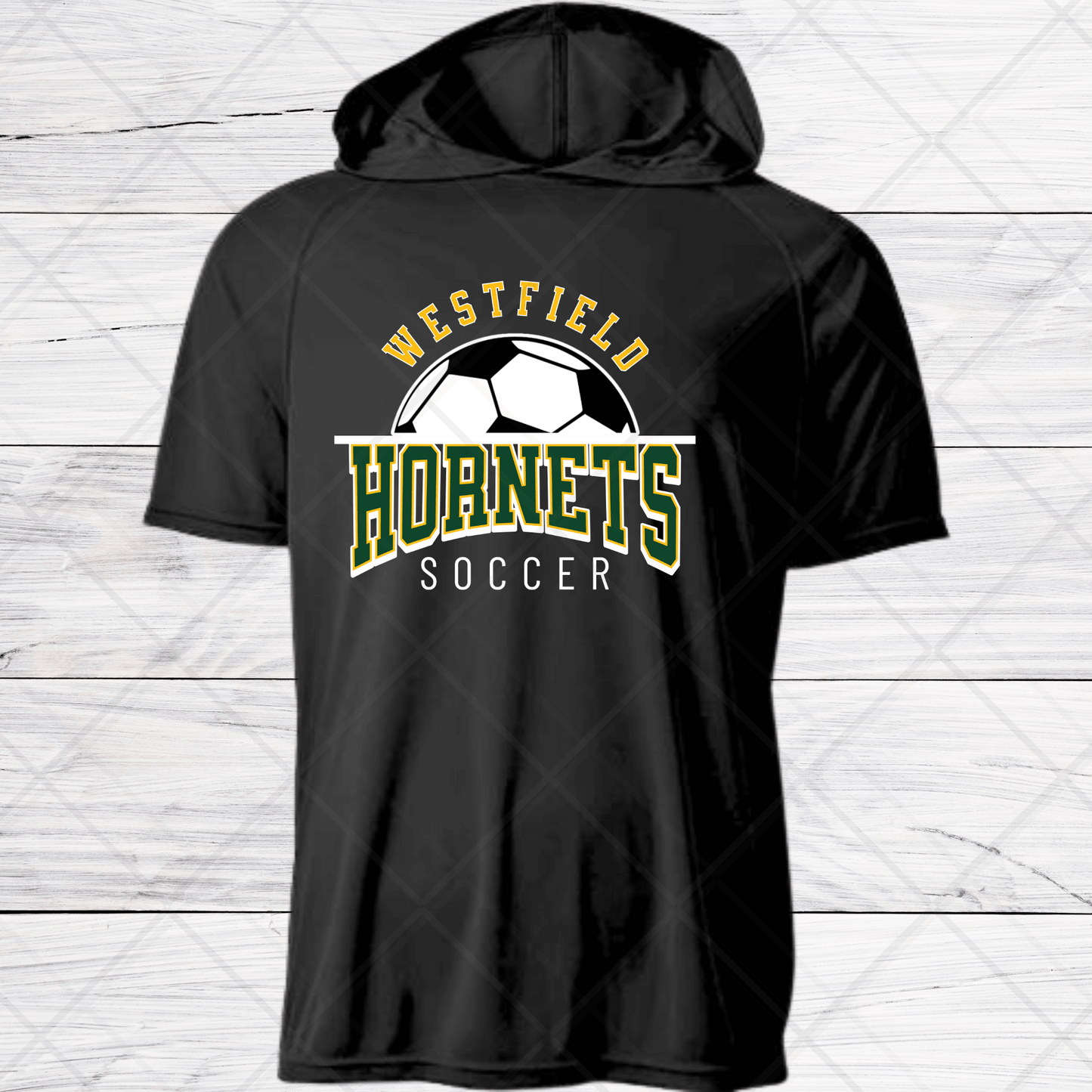 Westfield Design-Soccer- B- Dri Fit Shirt w/ Hoods-Short and Long Sleeve