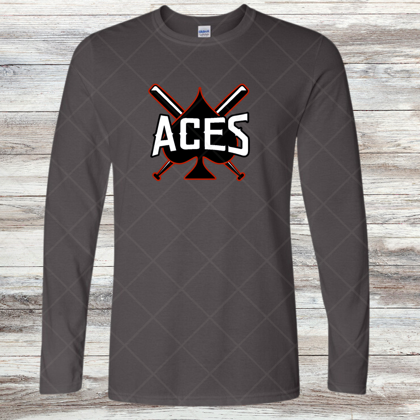 Aces- Design 1- Long Sleeve- Cotton or Dri-Fit