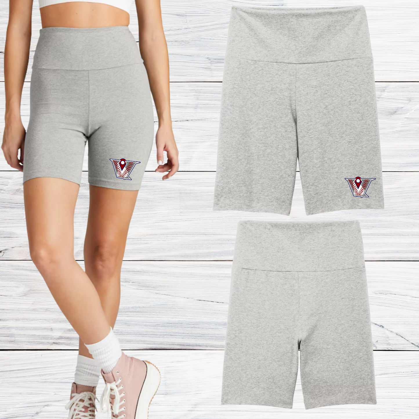 Velocity Baseball Women's High Waisted Biker Short 7"