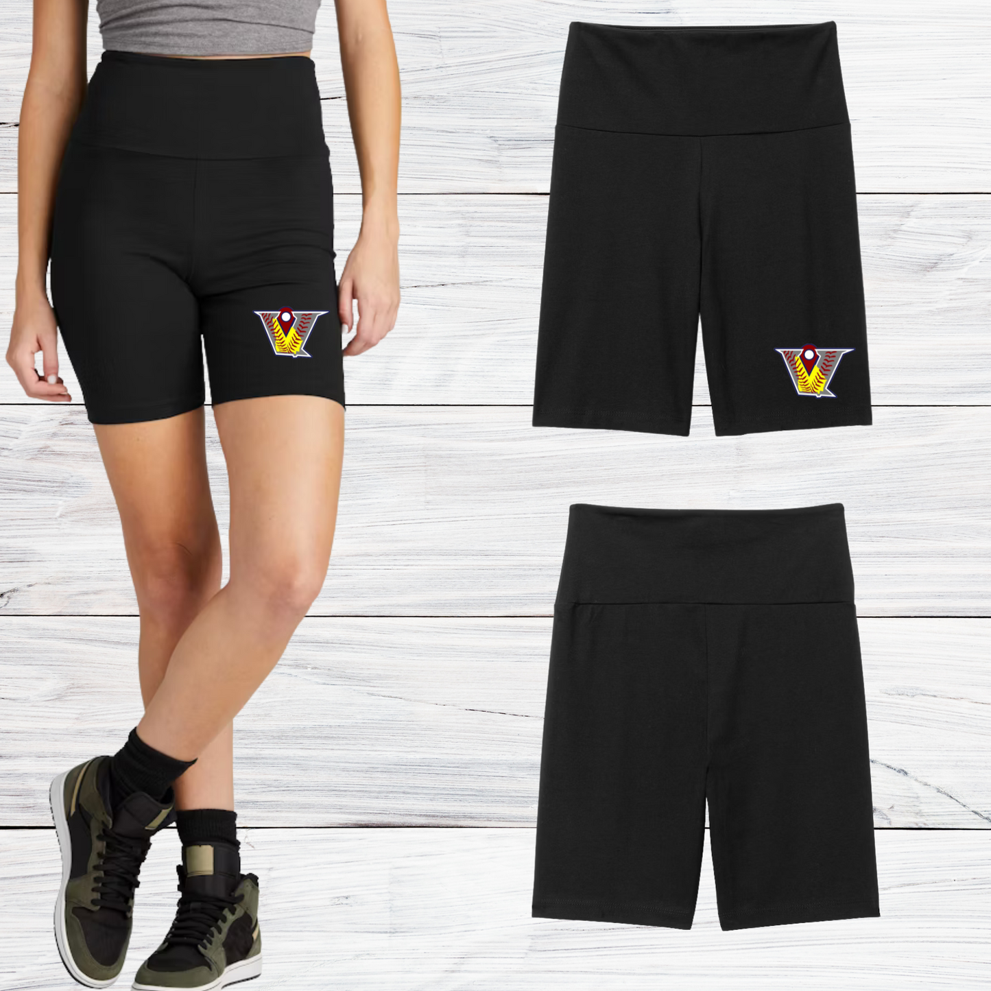 Velocity Softball Women's High Waisted Biker Short 7"