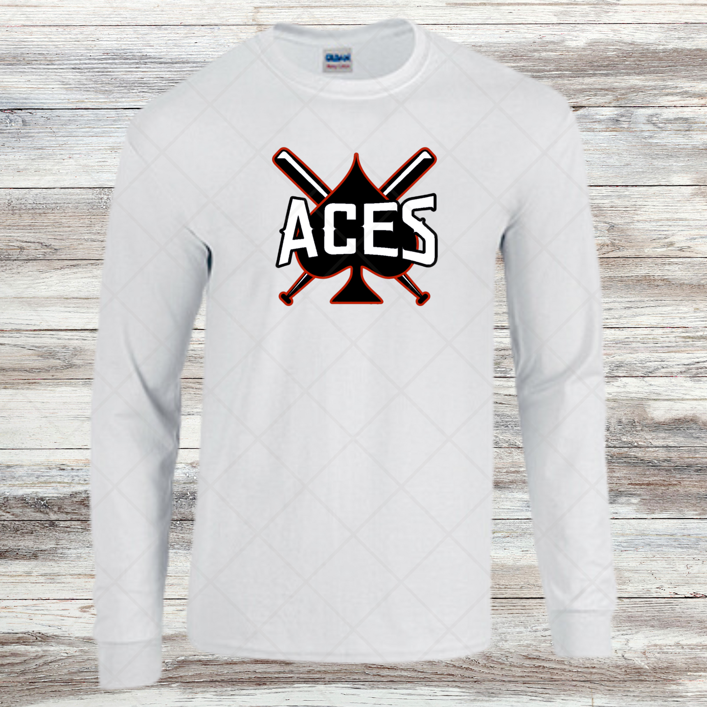 Aces- Design 1- Long Sleeve- Cotton or Dri-Fit
